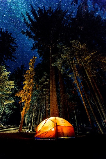 Campen unter Sternen